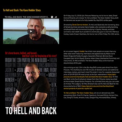 To Hell And Back: The Kane Hodder Story